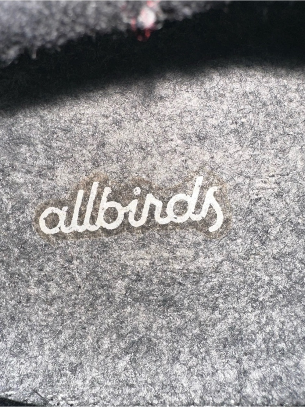 allbirds black Wool Insole with White Logo Script - Picture 6 of 8